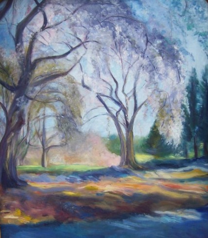 Laura McMillan Longwood Gardens oil paintings