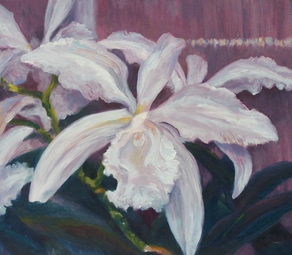 Laura McMillan orchid paintings