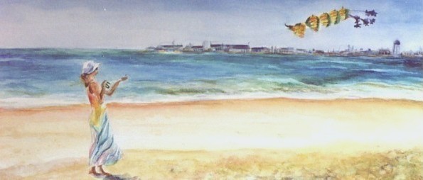Laura McMillan beach paintings